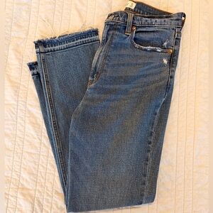 Abercrombie & Fitch Ultra High Rise Ankle Straight Jeans Size 27/4S